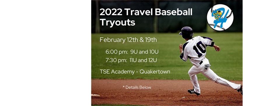 2022 Travel Baseball Tryouts
