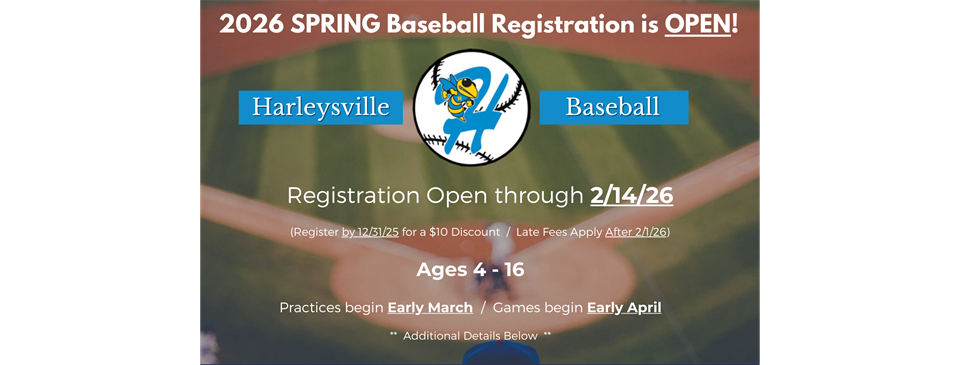 2026 Spring Registration NOW OPEN