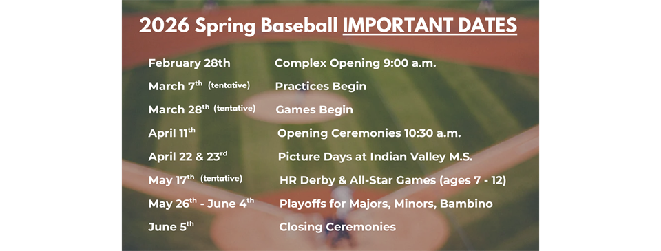 2026 Important Dates